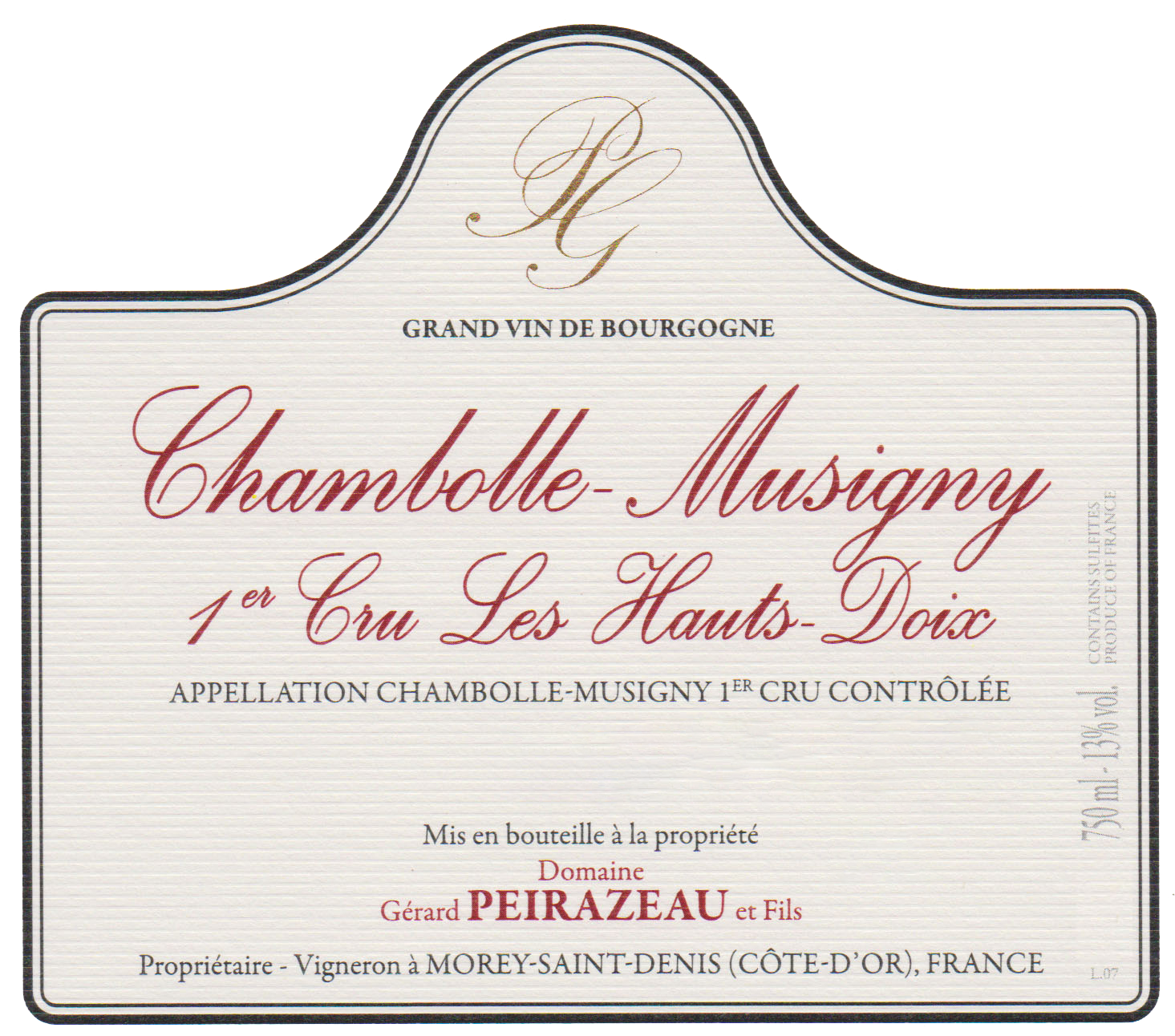 Chambolle-Musigny 1er Cru Les Hauts-Doix