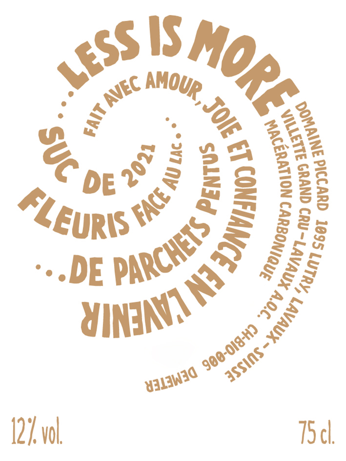 Less Is More Villette Grand Cru AOC Lavaux